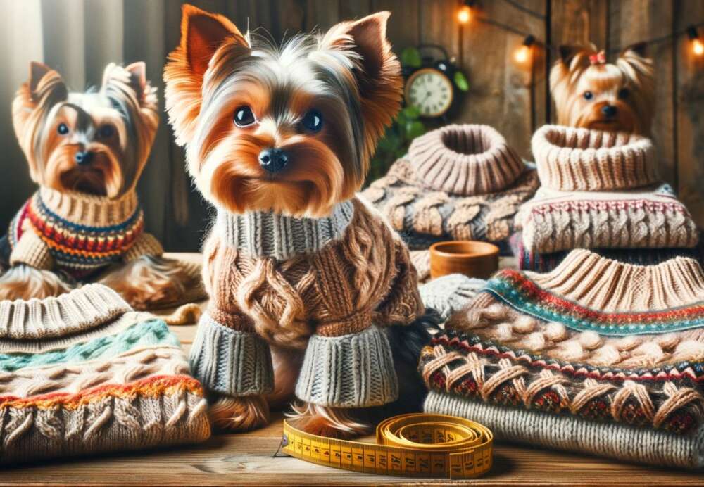 Knitted Sweaters for Yorkies